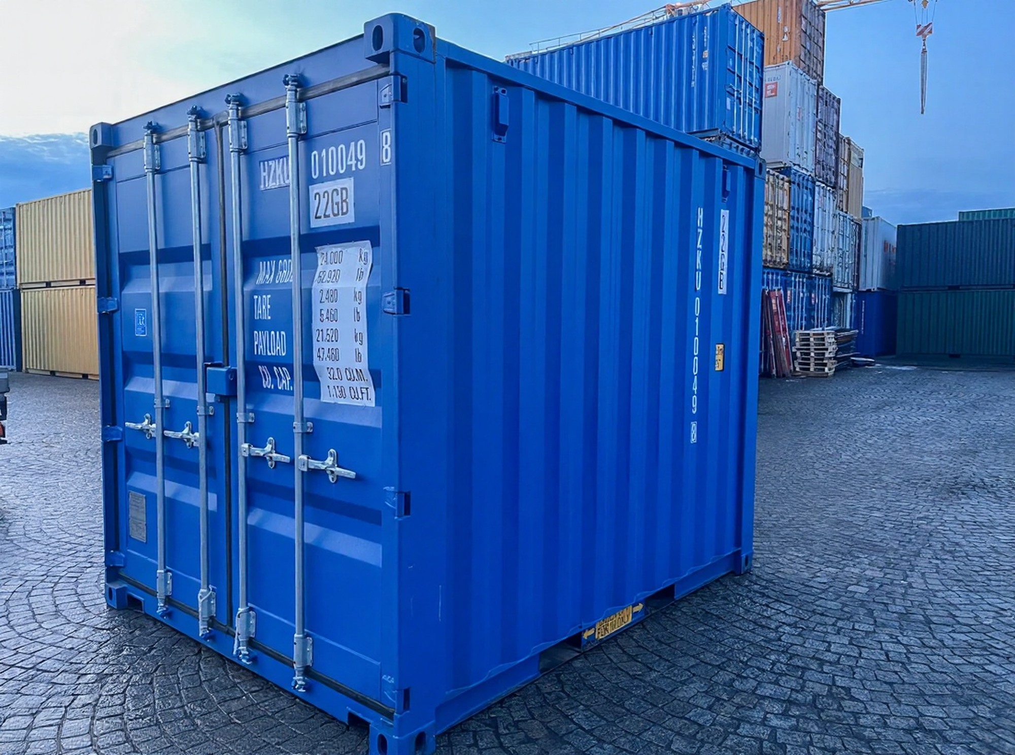 conteneur de stockage 10 pieds – ral 5012 conteneur de stockage 10 pieds – ral 5012