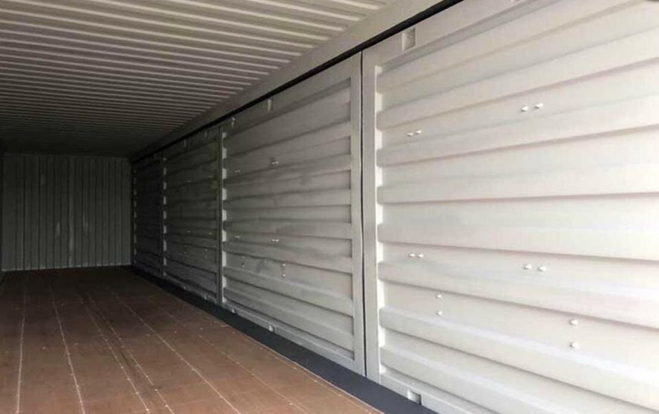 contentor preto com acesso lateral total de 40 pés cúbicos de altura (9′ 6″ de altura) contentor preto com acesso lateral total de 40 pés cúbicos de altura (9′ 6″ de altura)